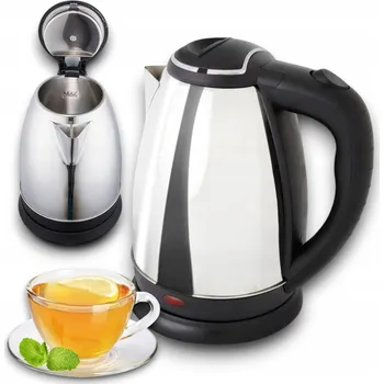 Rychlovarná konvice Rychlovarná konvice PrzyPas bezdrátová 1500W 2 l stříbrná/šedá