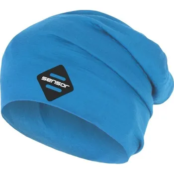 Čepice ČEPICE SENSOR ČEPICE MERINO WOOL, modrá - M