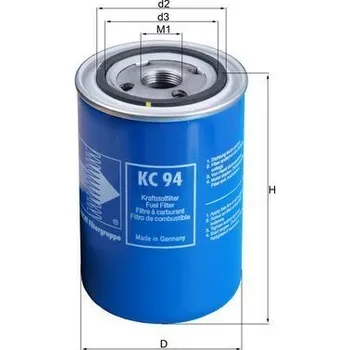 Filtr do auta Palivový filtr MAHLE KC 94