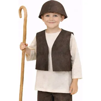 Karnevalový kostým Sada kostým Pastuška Čepice s vestou Pastuch Jaselka 98/104