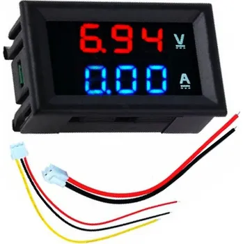 Digitální kombinovaný voltmetr a ampérmetr 100V / 50A s bočníkem