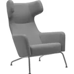 Tmavě šedé látkové křeslo Softline Havana