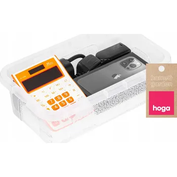 Úložný box KRABIČKA SKLADOVACÍ BOX PEVNÝ A TRANSPARENTNÍ NA KLIKU 4,5 L