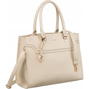 Kabelka Dámská klasická kabelka s popruhem přes rameno, pevná, prostorná, formát A4 ROVICKY