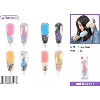 kartáč na vlasy Barevný kartáč na vlasy s vestavěným polštářkem