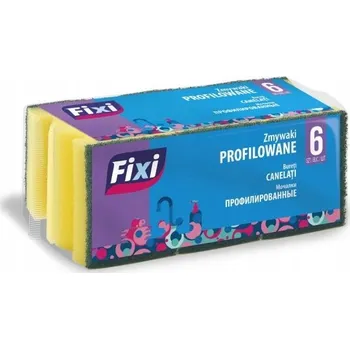 Houbička FIXI houbička na nádobí, profilovaná, 6 Ks