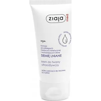 Pleťový krém Ziaja Med lněná péče krém na obličej ultra vyživující 50 ml