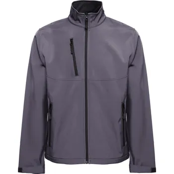 Pánská softshellová bunda Softshellová bunda pánská voděodolná větruodolná bez kapuce šedá XS