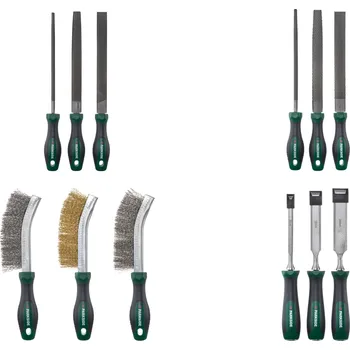 Sada nářadí PARKSIDE® Sada pilníků / rašplí / drátěných kartáčů / dlát, 3dílná
