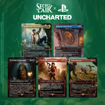 Sběratelská karetní hra Karta Magic: The Gathering MTG Secret Lair x Uncharted Wizards Of The Coast
