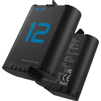 Sportovní kamera Telesin Náhradní baterie pro GoPro HERO 12 / 11 / 10 / 9 kamery