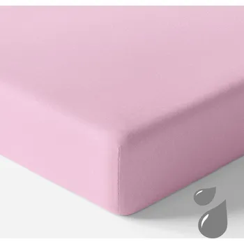 Prostěradlo Prostěradlo s gumou bavlněné 120 froté nepromokavé - výstavní kus, růžová skvrna