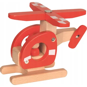 Dřevěná hračka Helikoptéra Goki 55904