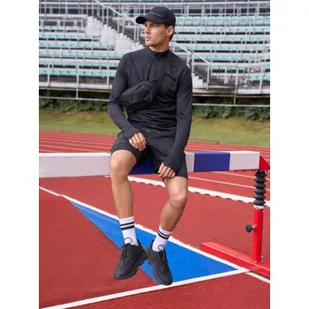 Pánské kraťasy Sinsay - Dvouvrstvé sportovní šortky - černá - 143EV-99X - 143EV-99X-XL