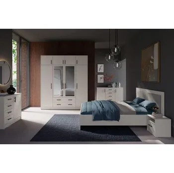 Ložnicová sestava Ložnice SMART kašmír, sestava A postel 140 cm