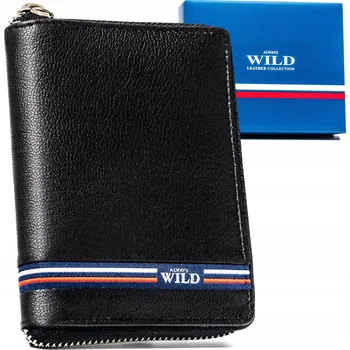 Peněženka Always Wild peněženka z pravé kůže černá - muž