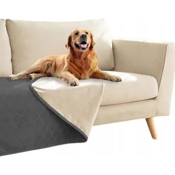 Prostěradlo Přehoz na pohovku voděodolný 60x80 cm oboustranný šedo-béžový