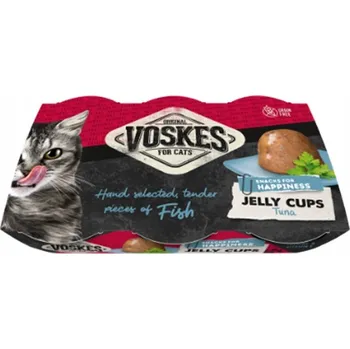 Krmivo pro kočku PAMLSEK SVAČINKA PRO KOČKY VOSKES ŽELÉ KELÍŠKY TUŇÁK 6x25g