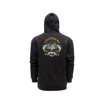 Pánská mikina Grundéns Displacement DWR Hoodie Tuna Tattoo Black Velikost: XXL