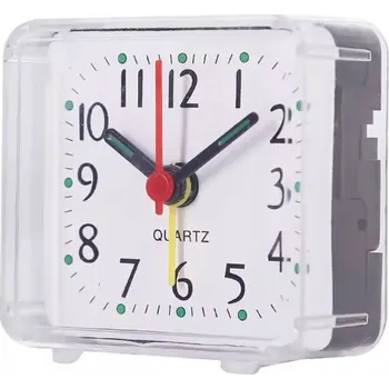 Budík Budík stolní noční plastový nejlevnější kostka akrylový