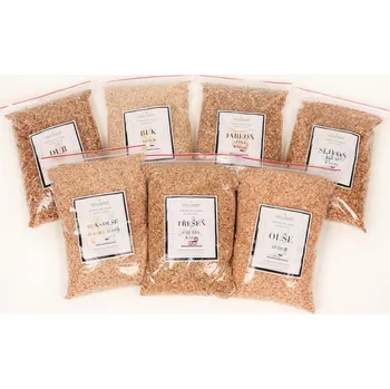 Štěpka na uzení OHENVZAHRADE.CZ Ochutnávka našich prvotřídních voňavých štěpek 1-3 mm - 7x1 kg