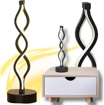 Lampička Lampa Noční Stolní LED lampa USB MODERNÍ SPIRÁLOVÁ Režimy