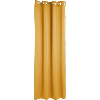 Závěs Atmosphera Zatemňovací závěs s kroužky, 140 × 260 cm, žlutý