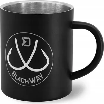 Hrneček z nerezové oceli Delphin BlackWAY 300 ml