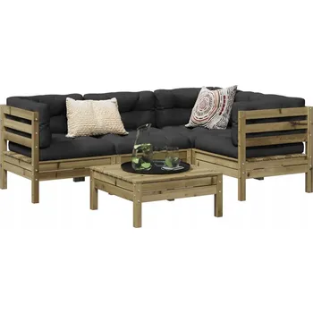 Zahradní nábytková sestava VidaXL šedá 1 ks