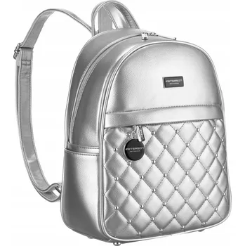 Městský batoh Peterson městský batoh stříbrný