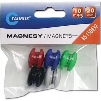 Dekorativní magnet MAGNETY 20MM 10 KS. MIX BAREV TAURUS
