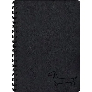 Kroužkový Blok 80 listů, linkovaný, černý