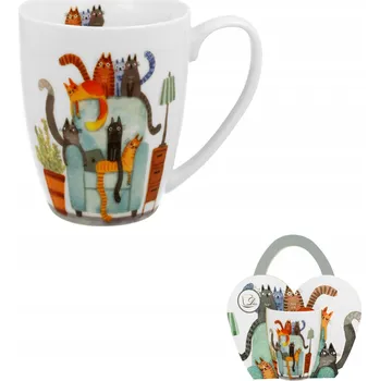 Hrnek Duo kočky porcelán 360 ml