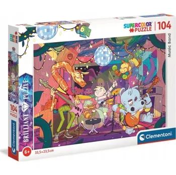Puzzle Clementoni Puzzle 1 dílek Puzzle 104 Brilantní hudební kapela