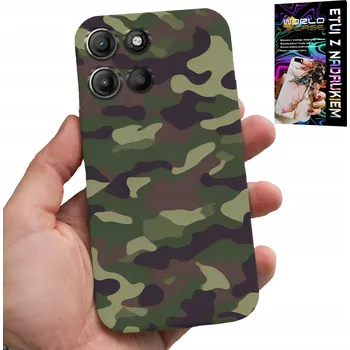 Pouzdro na mobilní telefon POUZDRO PRO MOTOROLA MOTO G15 - MASKÁČOVÝ, VOJENSKÉ BARVY MILITARIAFAN CASE