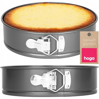 Nádoba na pečení Kulatá forma na pečení dortů, plech FORMA NA DORT 24 cm, nepřilnavý povrch, šedá