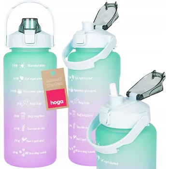 Láhev HOGA HG2322 MOTIVAČNÍ LÁHEV zeleno-fialová 2L