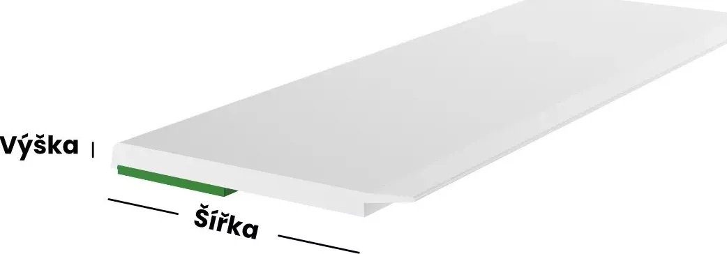 Krycí lišta 30/6000 s praporkem