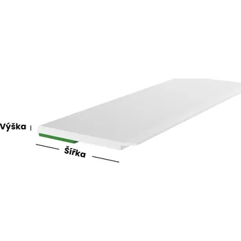 Příslušenství k oknu Krycí lišta 30/6000 s praporkem