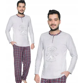 Pánské pyžamo La Penna pánské pyžamo s dlouhým rukávem, velikost XXL