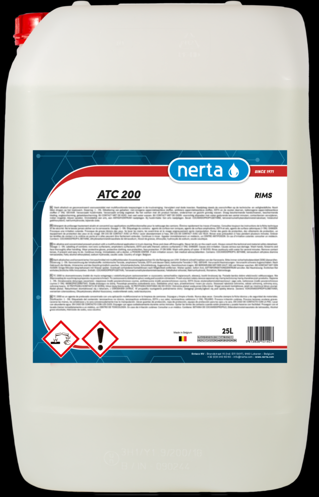 Nerta ATC 200 5L (766) Průmyslový čistič na renovaci hliníku odstranění rzi, čištění obkladů, atd. Pouze pro speciální operace. Náhrada za NERTA ATC 300.