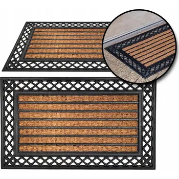 Rohožka KOKOSOVÁ ROHOŽKA 45x75 PROTISKLUZOVÁ ODOLNÁ ke dveřím VSTUPNÍ pod boty