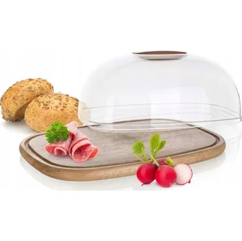 Kuchyňské prkénko Prkénko s víkem Banquet dřevo a plast
