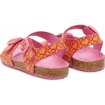 Dívčí sandály Nelli Blu dětské sandály textilní oranžové velikost 29