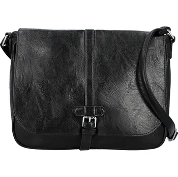 Kabelka Trendy dámská koženková crossbody kabelka Relinda, černá