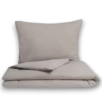 Povlečení Kvalitex Flanelové povlečení béžové 1+1, 140x200, 70x90cm