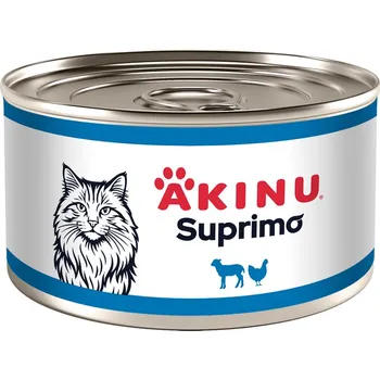 Krmivo pro kočku Akinu SUPRIMO Mleté s jehněčím konzerva pro kočky 200 g