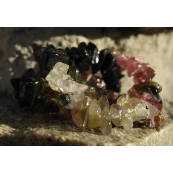 Náramek Turmalín meloun - náramek zapínací