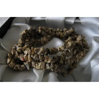 Náhrdelník Jaspis obrázkový - náhrdelník dlouhý