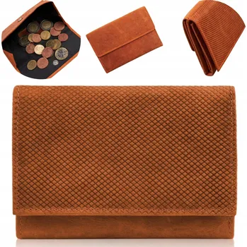 Peněženka Paolo Peruzzi kožená peněženka oranžová - dámská